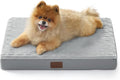 Bedsure ComfyFleece Dog Bed for Small Dogs - Orthopedic Pet Beds with Removable Washable Cover, NOT Waterproof Egg Crate Foam Puppy Mat, Suitable for Pet Up to 20 lbs, 23"x17"x2.8", NOT for Chewers