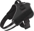 Bolux Dog Harness, No-Pull Reflective Dog Vest, Breathable Adjustable Pet Harness with Handle for Outdoor Walking - No More Pulling, Tugging or Choking (Black, M)