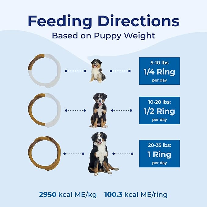 N-Bone Puppy Teething Rings Taste of Texas Chicken Fajitas Flavor 3 Count