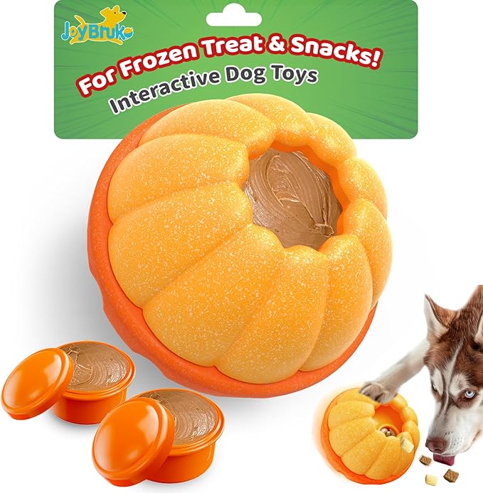 Interactive Dog Toys Treat Dispensers, /No Oil Needed/Smooth Screwing Frozen Treat Freezable Dog Puzzle Treat Dispensing Toy to Keep Them Busy for Small Medium Large Breeds