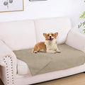 hyha Waterproof Dog Blanket, Reversible Pet Bed Blanket, Soft Sofa Couch Cover for Dogs Washable, Waterproof Pet Couch Covers for Sofa Puppy Cats Furniture Protector(30"x53", Taupe/Taupe)