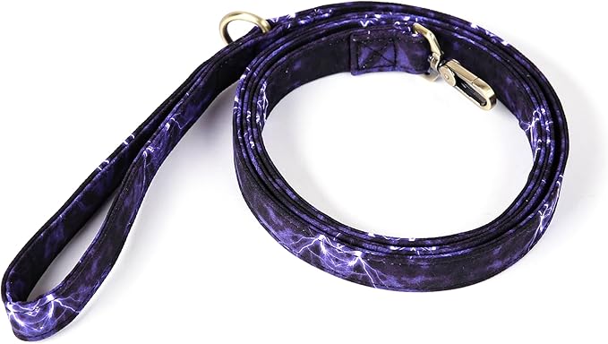 Organic Cotton Dog Leash for Small,Medium and Large Breed,Brass Hardware Pet Leash for Walking,Running and Training 6FT
