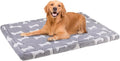 BEAUTYZOO Dog Bed Crate Pad 42 x 28 inch, Washable Dog Crate Mat for X-Large Sized Dogs, Anti-Slip Pet Crate Bed Kennel Pad, Durable Cozy Puppy Sleeping Mat Rectangle Mattress, Bone