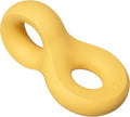 Ubbi Chomp Dog Chew Toy for Medium to Large Dogs, Durable Natural Rubber Interactive Bouncing Toy for Aggressive Chewers, Dishwasher Safe, Yellow