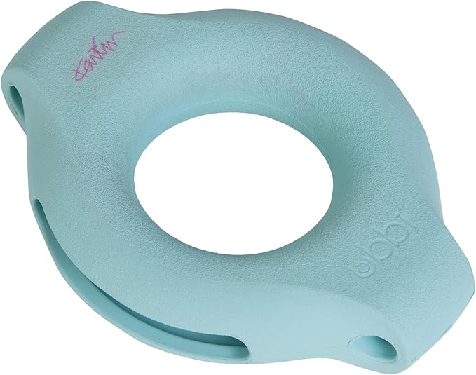 Ubbi Pet x Karim Rashid Interactive Treat Dispensing Dog Toy, Durable Natural Rubber Puzzle Feeder for Medium to Large Dogs, Freezer & Dishwasher Safe, Light Blue