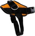 ShawnCo Essential Dog Harness, No-Pull Pet Vest with 3 Leash Clips, No Choke, Reflective, Adjustable and Padded, for Easy Walking and Training for Small, Medium and Large Dogs (Sunset Orange, L)