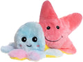 Flourish Pets 3 in 1 Multi-Layer Chew Toy for Active Dogs | Non-Toxic BPA Free Double Stitched Soft Fabric Exterior Dog Toys | Long-Lasting Dog Plush Toys – Octopus Small 3.5"