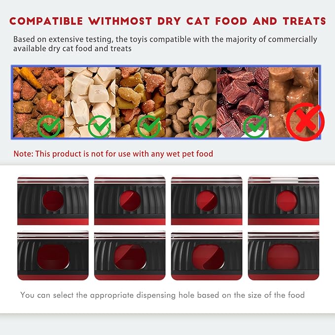 Interactive Pet Toys, Fun Tumbler Puzzle Toys with Food Dispense for Cat,Small Dogs and Other Pets, Interactive Chase Treat Ball Playing Indoor for Cats and Mini Puppies in Safety (Roly-poly)