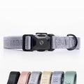 2026 New Edition, Fei & Eve MagEase Dog Collar - Patented Magnetic Buckles | Fur-Safe | Premium 210D Nylon | 450LB Escape-Proof | Adjustable Fit | Small (Twilight Gray)