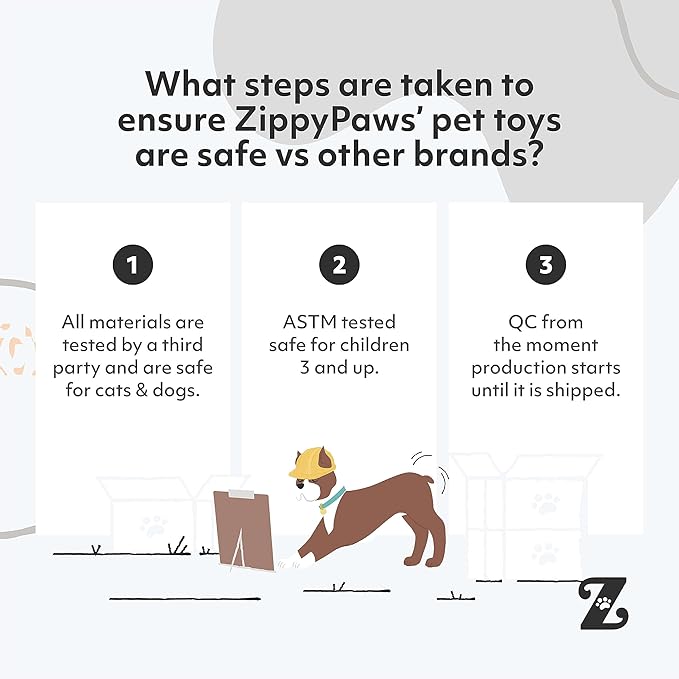 ZippyPaws Jigglerz - Dog Squeaky Toys to Keep Them Busy, Funny Animal Plush for Small, Medium, & Large Dogs, Cute Stuffed Puppy Toy, Pet Product, Gift for All Breeds, Interactive Squeaker - Seahorse