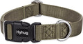 Hyhug Small Dog Collar Quick-Release Green| Heavy-Duty Nylon Puppy Collar, Adjustable & Durable Pet Supplies for Boy & Girl Dogs (Small, Military Green)