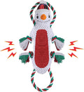 Newget Christmas Dog Toys, Plush Stuffed Animals Toys for Aggressive Chewers, Cute Squeak Toys for Large Medium Small Dogs, Interactive Dog Chew Toys, Durable Plush Dog Toys for Puppy Teething