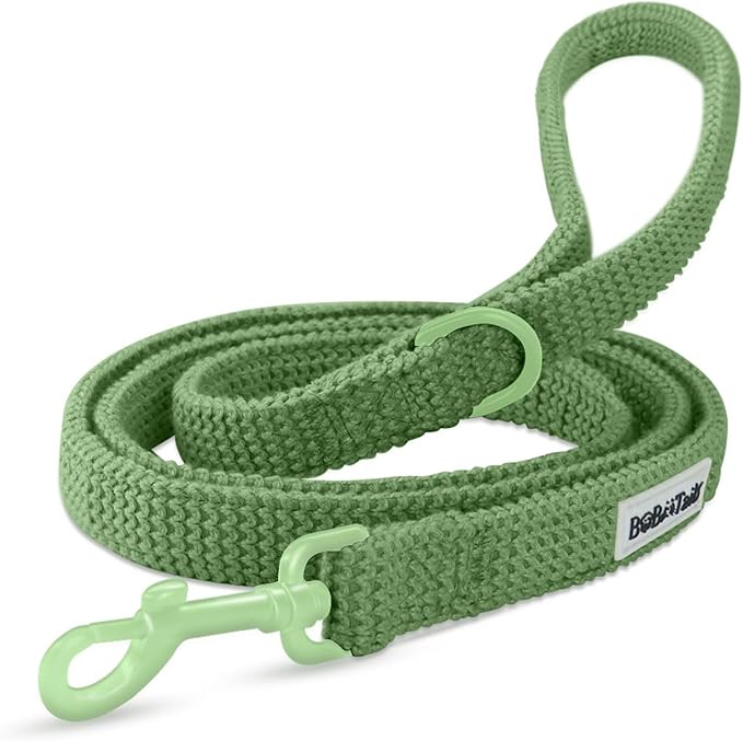 5 FT Stylish Dog Leash, Soft Dog Leashes with Comfortable Padded Handle, Metal Carabiner Clip, Strong No Pull Pet Leash for Small Medium Dogs for Walking, Shopping and Running