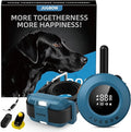 Jugbow Dog Shock Collar - 3/4 Mile Dog Training Collar with Remote for Large Medium Dogs, Rechargeable IPX8 Waterproof E-Collar with 3 Training Modes, LED Light & Security Lock (Blue)