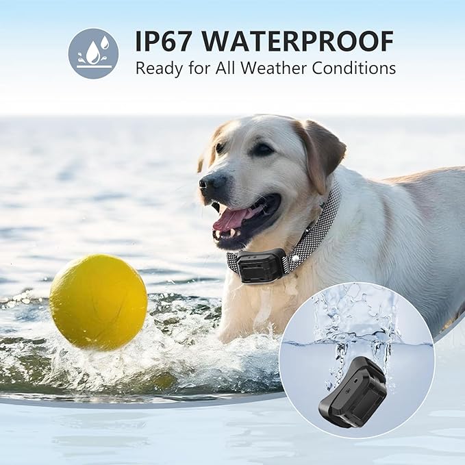 Citronella Dog Bark Collar, Anti Bark Collar with 3 Adjustable Spray & Sensitivity Level [1 Citronella Spray Refill] Automatic No Shock Dog Barking Collar for Small Medium Large Dogs, Black