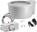 Always Full® 7” Cat Water Bowl with Wall Unit, Self Refilling Clean Filtered Water System, App Enabled Smart Hydration Tracking, Automatic Water Bowl for Cats and Dogs
