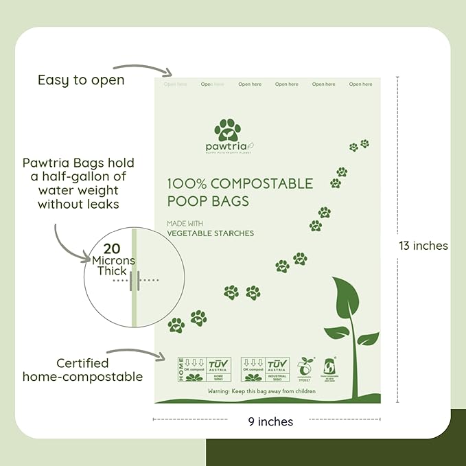 Eco Duo Set: Pawtria Dog Poop Bags (120) + Premium BPA Free Silicone Treat Case, BPA-Free, Leak-Proof, Zero Waste, Zero Plastic, Supports Rescue Dogs (Treat Case + 120 Poo Bags)