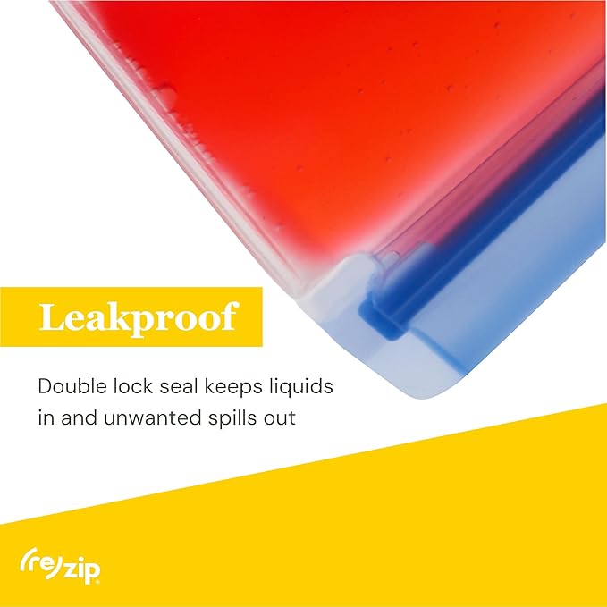 (re) zip Pet On-The-Go Bags 2-pack | Lightweight, Compact, Carabiner Clip | Airtight Closure | Water-Resistant | Food-Safe PEVA | Holds Treats, Poop Bags, Toys | Travel-Friendly