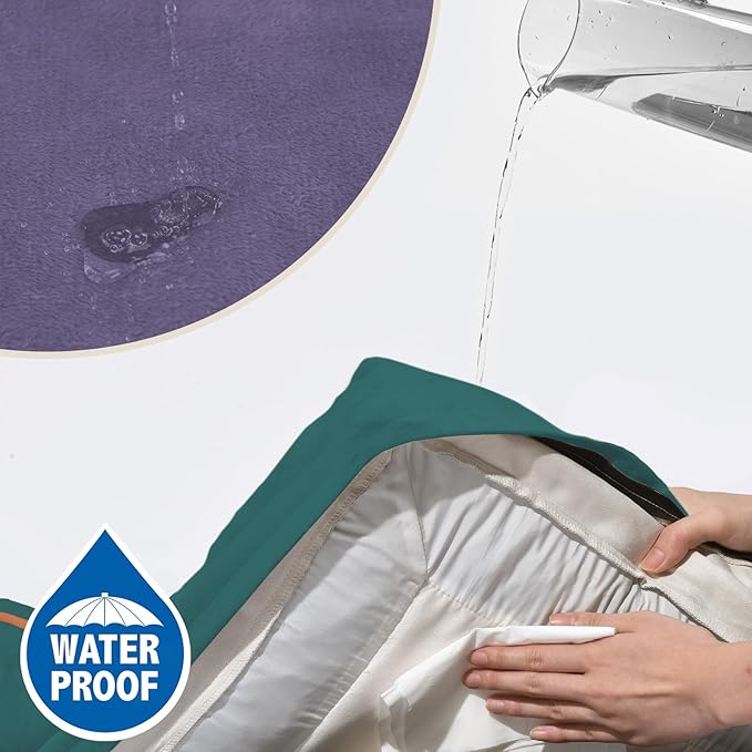 Comfort Expression Orthopedic Dog Bed for Extra Large Dogs 45x35 Inch, Waterproof Egg Crate Foam XL Pet Bed with Removable Bolsters, Dog Couch with Washable Cover & Non-Slip Bottom, Violet Tide