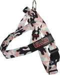 BULLHUG Adjustable Dog Harness– No Pull, No Choke – for English Bulldogs, French Bulldogs, Pugs & Broad-Chested Breeds – Easy, Safe Walks (Pink & Mint Camouflage, Medium)