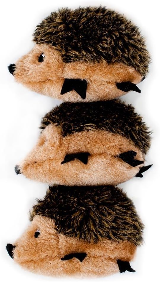 ZippyPaws Burrow Replacement Miniz - Interactive Dog & Puppy Toys for Boredom, Stimulating Pet Products to Keep Them Busy, Plush Refills for Hide & Seek Puzzle, Squeaky Toy for Enrichment - Hedgehogs