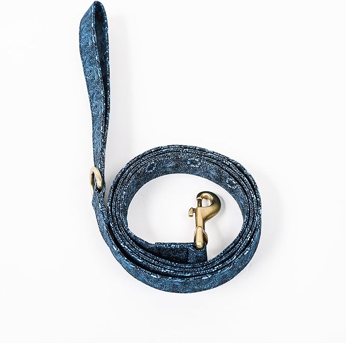 Organic Cotton Dog Leash for Small,Medium and Large Breed,Brass Hardware Pet Leash for Walking,Running and Training 6FT