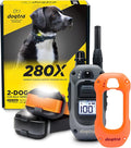 Dogtra 280X 2-Dog E-Collar with Remote - [X-Shield Front Plate - Orange] 10 lbs+, 1/2 Mile Range, LED Light, 100 Levels for Stubborn Dogs
