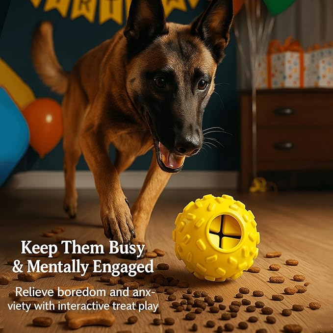 Interactive Dog Chew Toy for Small – Durable Treat Dispensing Puzzle Toy, Tough Enrichment Toy for Aggressive Chewers, Teeth Cleaning & Mental Stimulation Training Toy, Perfect for Boredom Relief