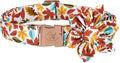 Elegant little tail Flower Dog Collar for Female or Male Dogs, Fall Pet Collar Adjustable Dog Collars with Flower Gift for X-Large Dogs