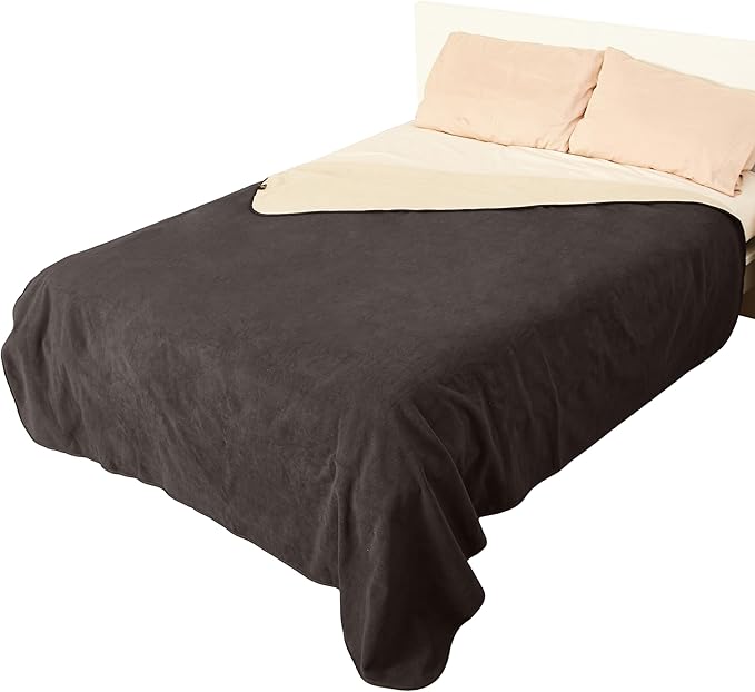 Catalonia Waterproof Blanket for Bed, Reversible Fleece Bed Sofa Cover, Washable Liquid Proof Furniture Protector