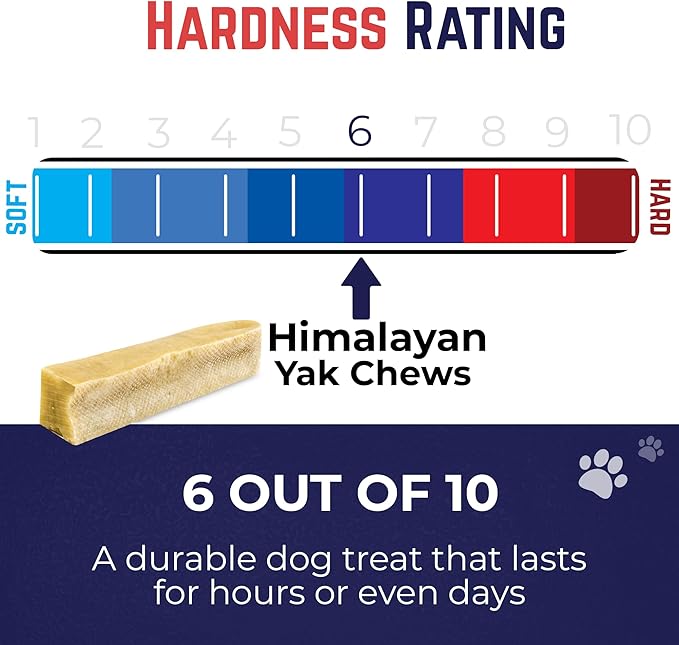 Devil Dog Pet Co. Himalayan Yak Cheese Dog Chews, Large - 8 Pack, 100% Natural & Healthy, Lactose-Free, Long-Lasting Dog Treats, Premium Yak Milk Chew Bones for Dogs