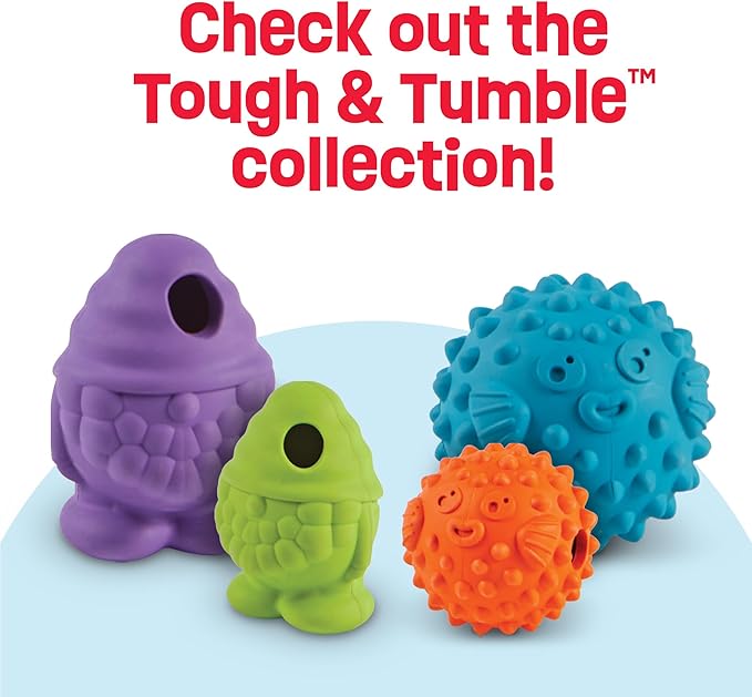 Brightkins Tough & Tumble Treat Dispenser Small Gnome - Interactive Dog Puzzle Toys for All Breeds, Enrichment Dog Toys for Aggressive Play