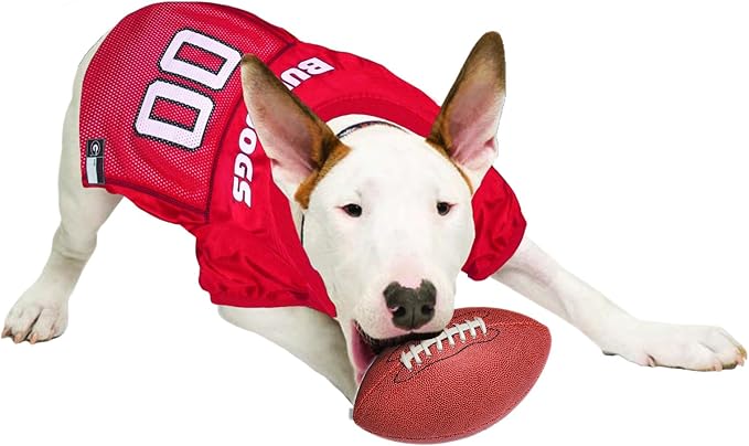 NCAA College Georgia Bulldogs Mesh Jersey for Dogs & Cats, XXX-Large. Licensed Big Dog Jersey with Your Favorite Football/Basketball College Team
