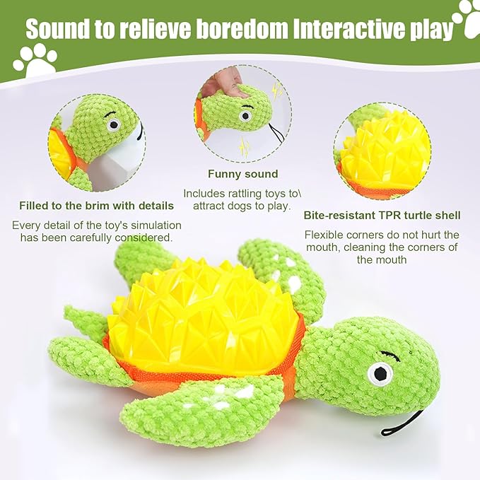Dog Puzzle Toys, Large Squeaky Dogs Toy, Durable Plush Tug of War Toy Dispensing Smart Dog Toys for Boredom and Stimulating for Large Dogs/Plush Puppy Toys/Puppy Chew Toys for Teething