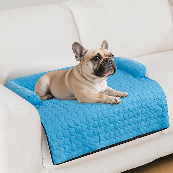 Cooling Dog Bed, Cooling Mat for Dogs & Cats | Machine Washable Couch Bed, Waterproof & Non-Slip Blanket Cover | Pad for Pets Indoor Outdoor(No Gel), Small-28 x 28 inch