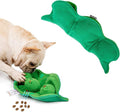 Dog Puzzle Toy, Cute Pea Pod Slow Feeder for Impulsive Bored Dog, Snack Dispensing ng, Sniffing IQ and Stress Relief Training Plush Educational Hide and Seek, Screaming Puppy Toy