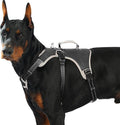 Huntboo Escape Proof Dog Harness, Escape Artist Harness, Reflective Dog Harness with Handle, Durable,Adjustable Vest for Small Medium Large Dogs Walking, Training, and Running Gear(Black, XL)