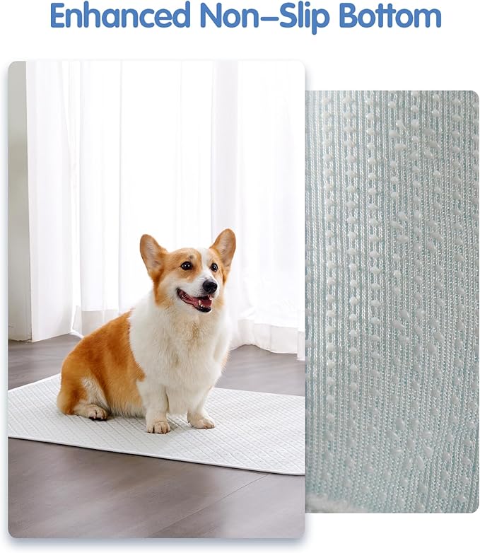 Dog Cooling Mat - Instant Cooling Pet Bed for Dogs & Cats, 6-12°F Drop, Non-Toxic & Machine Washable, Anti-Slip Bottom, Cool Mat for Indoor & Travel Use Light Gray 24" x 18"