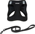 Voyager Step-in Pet Harness - All Weather Mesh, Adjustable Step in Harness for Cats and Dogs by Best Pet Supplies - 307S Black, XXXS