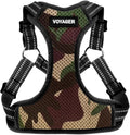Best Pet Supplies Voyager Adjustable Step-in Flex Breathable Mesh Dog Harness for Small Medium Large Dogs (Army/Black Trim), M