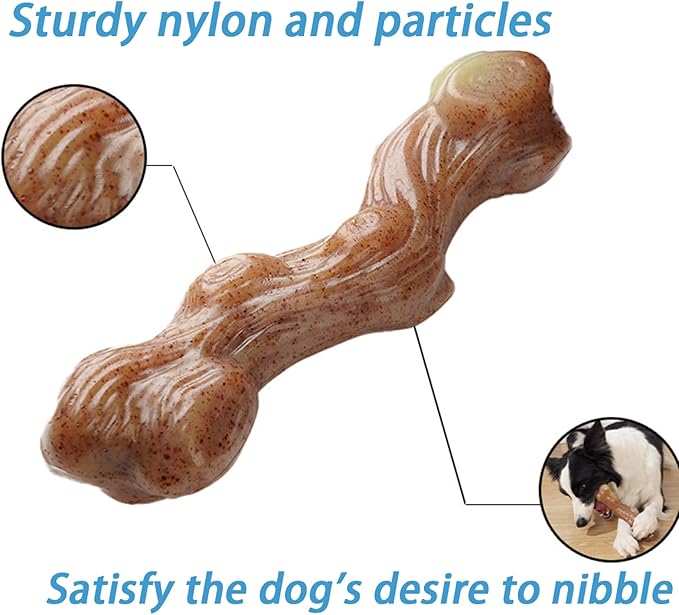 Dog Chew Toys Interactive Toy for Puppy Large and Medium Dog Training Toy Beef Flavored Bone Stick Dog Toys for Aggressive Chewers Keep Dog Busy