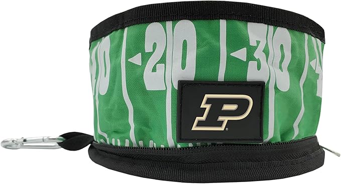Pets First NCAA Purdue Boilermakers Collapsible Dog Travel Bowl Set, 2 Pack Food & Water Bowls for Dogs, Best Portable & Lightweight Leak-Proof Dog Bowls for Travel