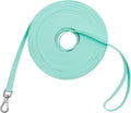 Waterproof Dog Training Leash 50FT 30FT 15FT 10FT 5FT Heavy Duty Recall Long Lead for Large Medium Small Dogs (50FT, Mint Green)