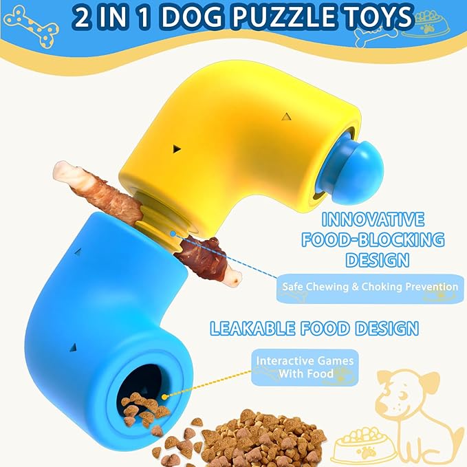Dog Puzzle Toys for Smart Dogs, Puzzle Interactive Dog Toys, Pupp Brain StimulatingToy for Bored Dogs, Christmas Dog Toys (4 Pieces)