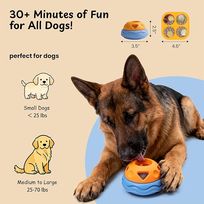 Nocciola Enrichment Dog Toys Set for Aggressive Chewers, Frozen Treat Molds & Interactive Feeder, Freezable Rubber Dog Licking Toy for Long-Lasting to Keep Them Busy, Engagement & Anxiety Relief