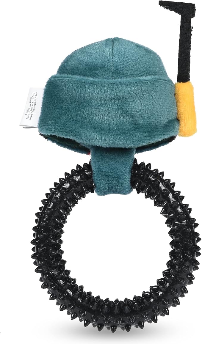 STAR WARS for Pets Boba Fett Puppy Ring Teether Toy |Boba Fett Teething Toy | Puppy Teething Toys, Puppy Safe Chew Toys, Gifts Fans, Boba Fett Ring Teether Toy, 7 Inch (FF19216)