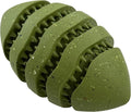 Max Fusion Made with Nike Grind, Arlee Spiro Football Dog Toy for All Dogs, Durable & Natural Rubber Chew Toy for Play, Fetch & Chewing, Medium, Green, 1 Count