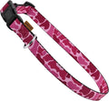 Dog Collar, Cute Camouflage Pattern, Soft and Adjustable Collar with Quick Release Buckle (S (Neck 11-18", Width 5/8")), Camouflage Pink