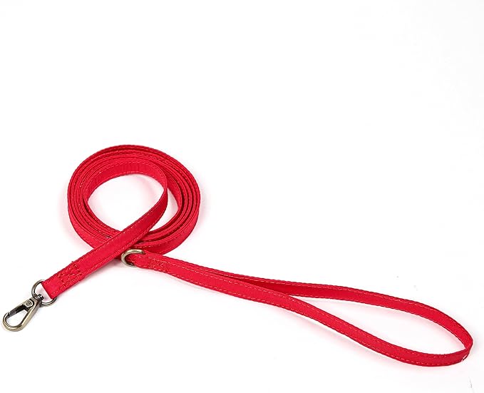 Organic Cotton Dog Leash for Small,Medium and Large Breed,Brass Hardware Pet Leash for Walking,Running and Training 6FT