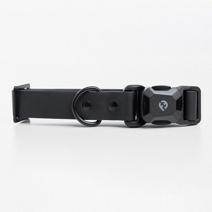 2026 New Edition, Fei & Eve PVC MagEase Dog Collar - Patented Magnetic Buckles | Fur-Safe | 450LB Escape-Proof | Adjustable Fit | Medium (Black)